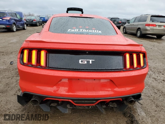 2015 Ford Mustang GT with VIN 1FA6P8CF4F5362273, listed as a Copart auction lot 47681355 with 88,927 mi miles and Salvage Title. Bid and sale history available at carsss.com. Image 6.