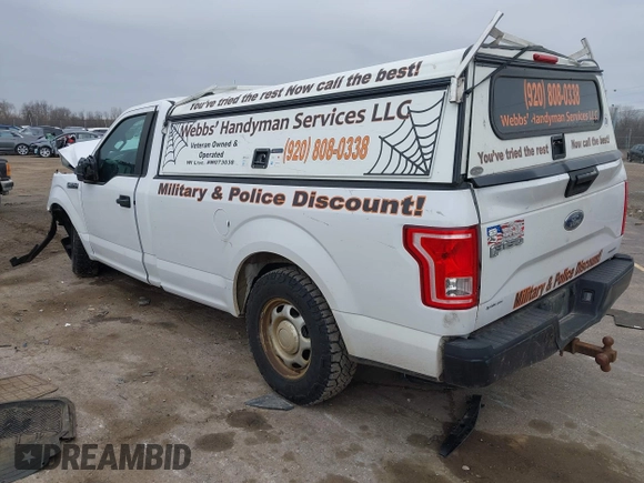 2016 Ford F-150 XL with VIN 1FTMF1C8XGKF30322, listed as a IAAI auction lot 41892940 with 255,792 mi miles. Bid and sale history available at carsss.com. Image 3.