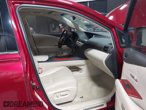 2012 Lexus RX 350 with VIN JTJBK1BAXC2447441, listed as a IAAI auction lot 41704878 with 258,818 mi miles and . Bid and sale history available at DreamBid. Image 5.