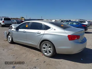 2015 Chevrolet Impala LT with VIN 1G1125S30FU127098, listed as a IAAI auction lot 41827498 with Not Provided miles and . Bid and sale history available at DreamBid. Image 3.