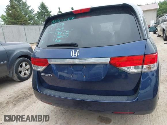 2015 Honda Odyssey EX-L z VIN 5FNRL5H68FB070392, wystawiony jako IAAI lot #42412403 z przebiegiem 146 907 mil mil oraz . Historia ofert i sprzedaży dostępna na DreamBid. Obrazek 16.