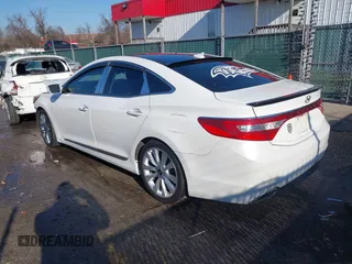 2016 Hyundai Azera Limited with VIN KMHFH4JG7GA536630, listed as a IAAI auction lot 41444129 with 128,309 mi miles and . Bid and sale history available at DreamBid. Image 3.