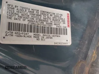 1996 Toyota Camry DX z VIN JT2BG12K0T0417267, wystawiony jako IAAI lot #42386332 z przebiegiem 222 688 mil mil oraz . Historia ofert i sprzedaży dostępna na DreamBid. Obrazek 9.