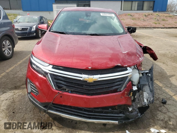 2024 Chevrolet Equinox LT with VIN 3GNAXKEG8RL309787, listed as a Copart auction lot 53551435 with 2,125 mi miles and Salvage title. Bid and sale history available at DreamBid. Image 5.