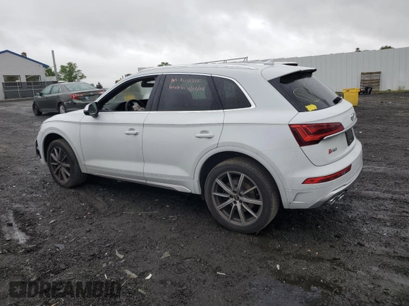 2021 Audi SQ5 Premium Plus with VIN WA1B4AFY9M2029016, listed as a Copart auction lot 53489214 with 23,306 mi miles and Salvage Title. Bid and sale history available at DreamBid. Image 2.