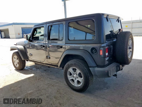 2018 Jeep Wrangler Unlimited Sport with VIN 1C4HJXDG1JW145336, listed as a Copart auction lot 59521635 with 120,089 mi miles and Salvage title. Bid and sale history available at DreamBid. Image 2.