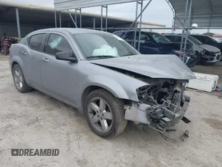 2014 Dodge Avenger SE with VIN 1C3CDZAB8EN180915, listed as a IAAI auction lot 41680141 with 147,575 mi miles. Bid and sale history available at carsss.com. Image 1.