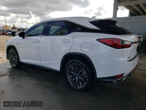 2022 Lexus RX with VIN 2T2YZMDA3NC309960, listed as a Copart auction lot 65665624 with 18,695 mi miles and Salvage Title. Bid and sale history available at carsss.com. Image 2.