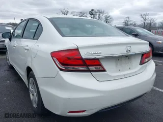 2015 Honda Civic Sedan LX with VIN 19XFB2F53FE298532, listed as a IAAI auction lot 41814872 with 132,189 mi miles. Bid and sale history available at carsss.com. Image 3.