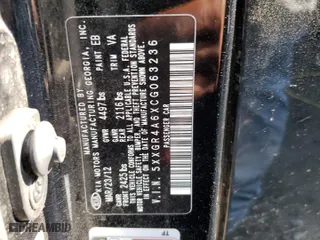 2012 Kia Optima SX with VIN 5XXGR4A6XCG063236, listed as a Copart auction lot 64841923 with 166,727 mi miles and Salvage Title. Bid and sale history available at carsss.com. Image 15.