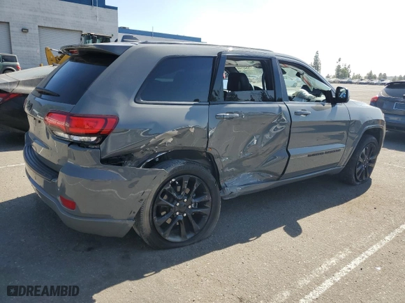 2022 Jeep Grand Cherokee WK Laredo X with VIN 1C4RJEAG2NC128498, listed as a Copart auction lot 75543144 with 17,345 mi miles and Salvage Title. Bid and sale history available at carsss.com. Image 3.