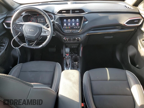 2023 Chevrolet TrailBlazer RS with VIN KL79MTSLXPB113843, listed as a Copart auction lot 49400855 with 27,595 mi miles and Salvage Title. Bid and sale history available at DreamBid. Image 8.