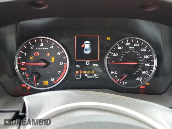 2023 Subaru WRX Premium z VIN JF1VBAF64P9815296, wystawiony jako Copart lot #56977025 z przebiegiem 35 231 mil mil oraz Szkoda całkowita • Salvage title. Historia ofert i sprzedaży dostępna na DreamBid. Obrazek 9.