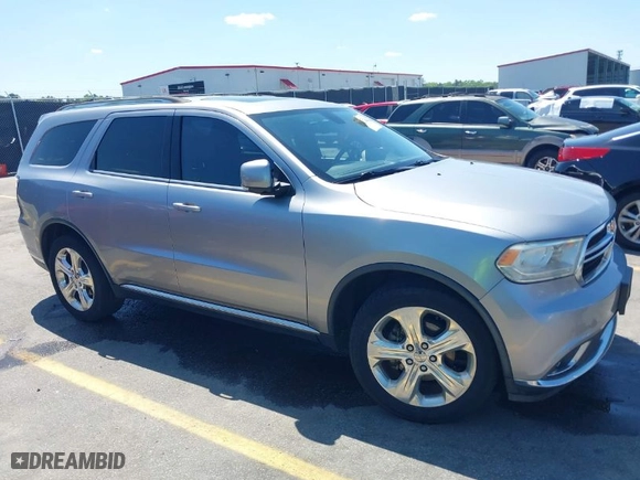 2014 Dodge Durango Limited with VIN 1C4RDHDG0EC281689, listed as a IAAI auction lot 41981255 with 153,772 mi miles. Bid and sale history available at carsss.com. Image 1.
