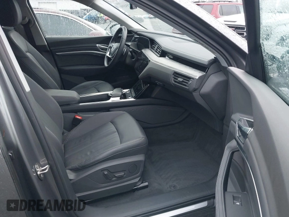 2021 Audi e-tron Premium with VIN WA1AAAGE8MB010823, listed as a IAAI auction lot 41254590 with 21,171 mi miles. Bid and sale history available at carsss.com. Image 5.