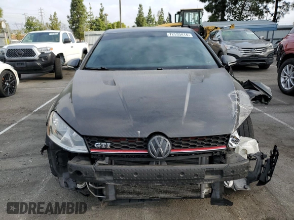 2016 Volkswagen GTI S with VIN 3VWYT7AU1GM034540, listed as a Copart auction lot 72535414 with 103,288 mi miles and Salvage Title. Bid and sale history available at DreamBid. Image 5.
