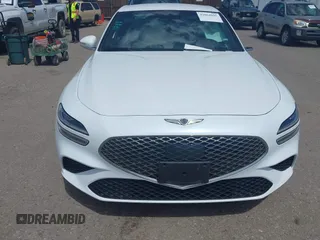 2025 Genesis G70 2.5T with VIN KMTG34SC6SU155525, listed as a IAAI auction lot 42064895 with 6,538 mi miles. Bid and sale history available at carsss.com. Image 12.