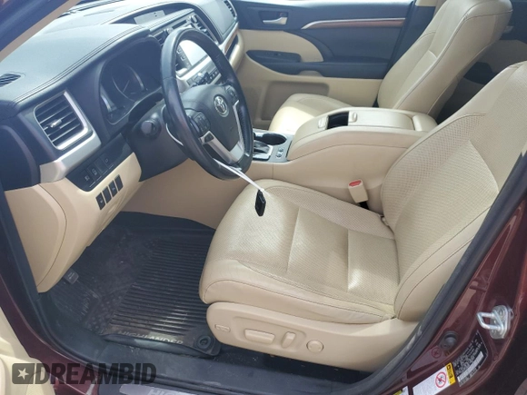 2018 Toyota Highlander Limited with VIN 5TDDZRFH1JS908660, listed as a Copart auction lot 62480335 with 77,490 mi miles and Salvage title. Bid and sale history available at DreamBid. Image 7.