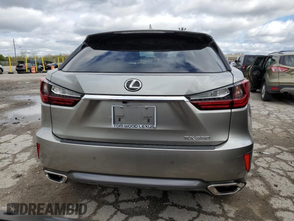 2019 Lexus RX 350 with VIN 2T2BZMCA6KC191941, listed as a Copart auction lot 53946995 with 45,553 mi miles and Salvage title. Bid and sale history available at DreamBid. Image 6.