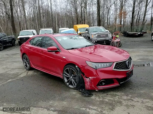 2018 Acura TLX w/A-SPEC Pkg with VIN 19UUB2F64JA012068, listed as a Copart auction lot 49648905 with 49,293 mi miles and Salvage Title. Bid and sale history available at carsss.com. Image 10.