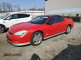 2006 Chevrolet Monte Carlo SS with VIN 2G1WL16C869244690, listed as a Copart auction lot 44009175 with 148,923 mi miles and Salvage Title. Bid and sale history available at carsss.com. Image 1.