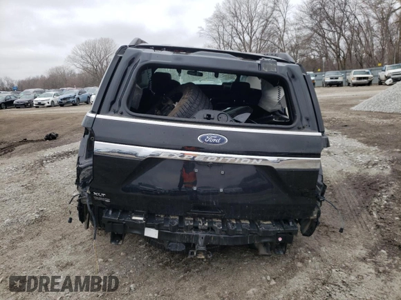 2021 Ford Expedition XLT with VIN 1FMJU1JT2MEA43900, listed as a Copart auction lot 44094513 with 0 mi miles and Salvage Title. Bid and sale history available at carsss.com. Image 6.