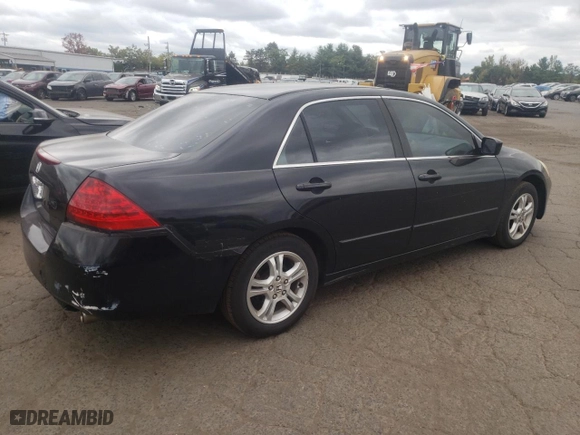 2006 Honda Accord Sdn LX SE with VIN 1HGCM563X6A021152, listed as a Copart auction lot 71954564 with 157,243 mi miles and Salvage Title. Bid and sale history available at carsss.com. Image 3.