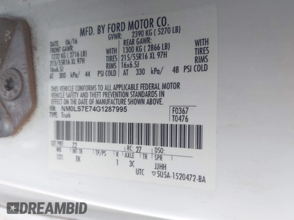 2016 Ford Transit Connect XL с VIN NM0LS7E74G1287995, выставлен на аукционе IAAI как лот 42702770 с пробегом 135 452 миль миль и . История ставок и продаж доступна на DreamBid. Изображение 9.