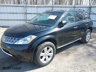 2007 Nissan Murano SL with VIN JN8AZ08W17W642449, listed as a IAAI auction lot 42013087 with 127,347 mi miles. Bid and sale history available at carsss.com. Image 2.