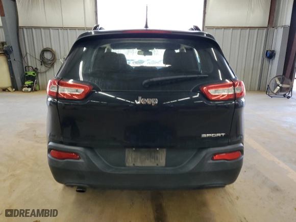 2015 Jeep Cherokee Sport with VIN 1C4PJLAB5FW660702, listed as a Copart auction lot 50629715 with 121,246 mi miles and Salvage Title. Bid and sale history available at carsss.com. Image 6.