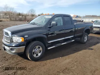 2005 Dodge Ram 2500 SLT with VIN 3D7KS28D45G827563, listed as a Copart auction lot 44383435 with 122,940 mi miles and Salvage Title. Bid and sale history available at carsss.com. Image 1.