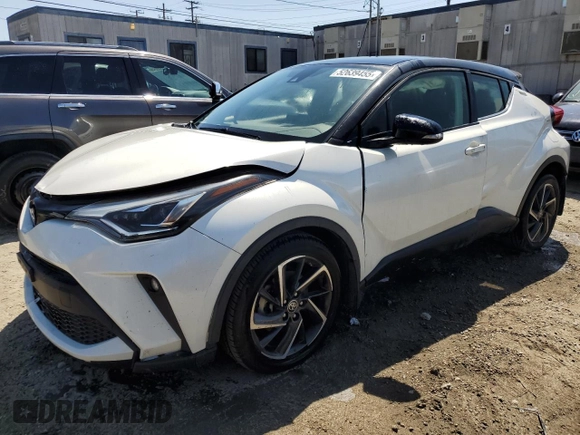 2020 Toyota C-HR LE with VIN JTNKHMBX3L1074624, listed as a Copart auction lot 52639455 with 55,483 mi miles and Salvage Title. Bid and sale history available at DreamBid. Image 1.