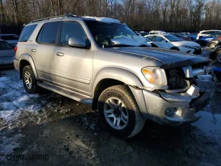 2006 Toyota Sequoia Limited with VIN 5TDBT48A06S260067, listed as a Copart auction lot 88425025 with 237,172 mi miles and Salvage Title. Bid and sale history available at carsss.com. Image 4.