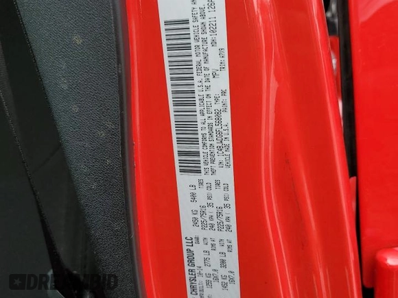 2015 Jeep Wrangler Unlimited Sport with VIN 1C4BJWDG6FL568082, listed as a Copart auction lot 58242945 with 114,637 mi miles and Salvage title. Bid and sale history available at DreamBid. Image 12.