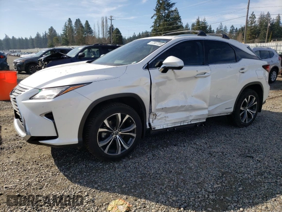 2018 Lexus RX with VIN 2T2BGMCA1JC029266, listed as a Copart auction lot 47307255 with 58,449 mi miles and Salvage Title. Bid and sale history available at carsss.com. Image 1.