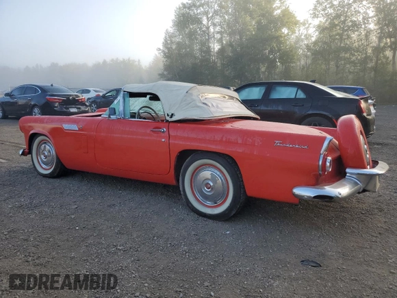 1956 Ford Thunderbird with VIN P6FH249214, listed as a Copart auction lot 72166474 with 91,315 mi miles and Clean Title. Bid and sale history available at DreamBid. Image 2.