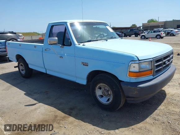 1996 Ford F-150 z VIN 1FTEF15N8TLB31839, wystawiony jako IAAI lot #42100967 z przebiegiem 236 415 mil mil oraz . Historia ofert i sprzedaży dostępna na DreamBid. Obrazek 1.