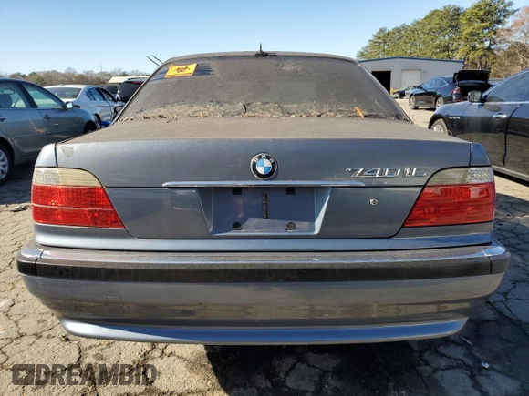 2001 BMW 7 Series 740iL with VIN WBAGH834X1DP20434, listed as a Copart auction lot 85572754 with 0 mi miles and Clean Title. Bid and sale history available at carsss.com. Image 6.
