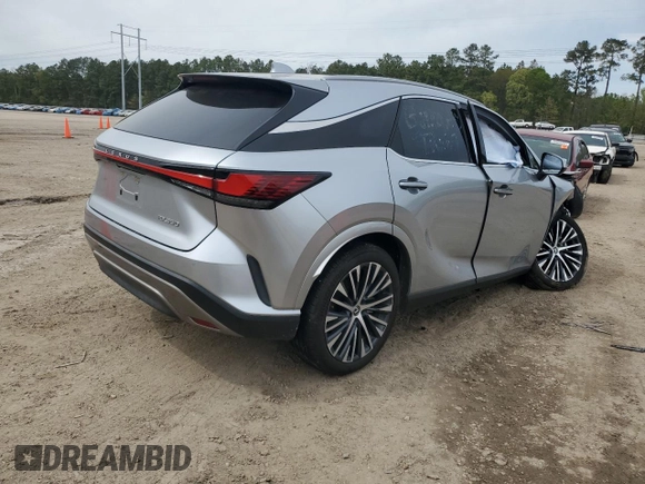 2023 Lexus RX with VIN 2T2BAMBA4PC022193, listed as a Copart auction lot 50361965 with 0 mi miles and Salvage Title. Bid and sale history available at carsss.com. Image 3.