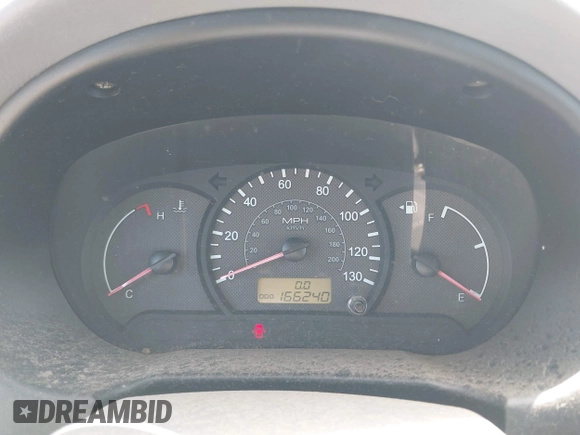 2003 Hyundai Accent with VIN KMHCF35CX3U271513, listed as a IAAI auction lot 42083235 with 166,240 mi miles. Bid and sale history available at carsss.com. Image 7.