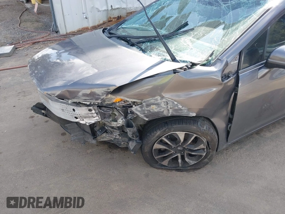2014 Honda Civic Sedan EX with VIN 19XFB2F80EE268591, listed as a IAAI auction lot 41914223 with 1 mi miles. Bid and sale history available at carsss.com. Image 6.
