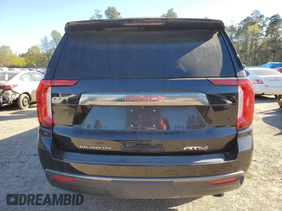 2021 GMC Yukon AT4 with VIN 1GKS2CKD4MR434657, listed as a Copart auction lot 48391035 with 78,769 mi miles and Salvage Title. Bid and sale history available at carsss.com. Image 6.