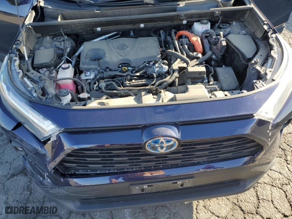 2024 Toyota RAV4 Hybrid XLE Premium with VIN JTMB6RFV6RD126514, listed as a Copart auction lot 44780565 with 52,822 mi miles and Salvage Title. Bid and sale history available at carsss.com. Image 14.