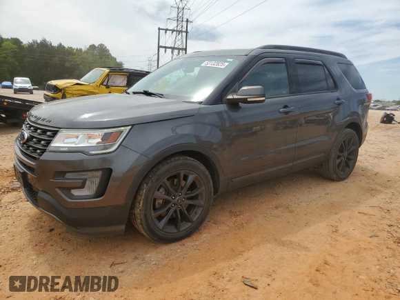 2017 Ford Explorer XLT with VIN 1FM5K7D81HGD62121, listed as a Copart auction lot 53132825 with 63,050 mi miles and Salvage title. Bid and sale history available at DreamBid. Image 1.
