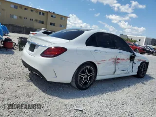 2021 Mercedes-Benz C 300 with VIN W1KWF8DBXMR610630, listed as a Copart auction lot 50550545 with 44,072 mi miles and Non Repairable. Bid and sale history available at carsss.com. Image 3.