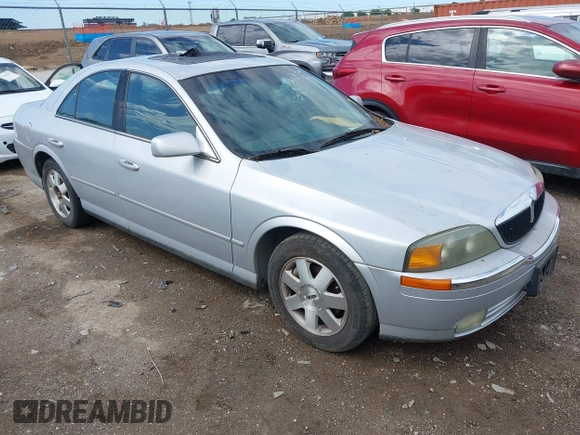 2002 Lincoln LS w/Base Pkg with VIN 1LNHM86S62Y672921, listed as a IAAI auction lot 42100871 with 207,170 mi miles. Bid and sale history available at carsss.com. Image 1.