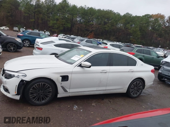 2018 BMW 5 Series 530e with VIN WBAJA9C52JB253501, listed as a IAAI auction lot 41010120 with 93,059 mi miles and . Bid and sale history available at DreamBid. Image 14.