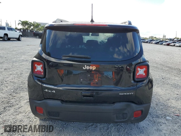 2019 Jeep Renegade Sport with VIN ZACNJBAB4KPJ73304, listed as a Copart auction lot 46895955 with 64,889 mi miles and Non repairable. Bid and sale history available at DreamBid. Image 6.