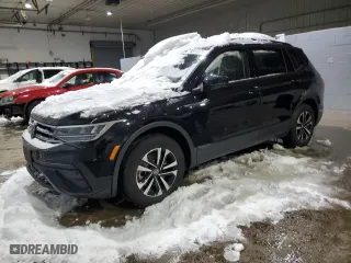 2024 Volkswagen Tiguan S with VIN 3VVFB7AX0RM137377, listed as a Copart auction lot 45110745 with 0 mi miles and Salvage Title. Bid and sale history available at carsss.com. Image 1.