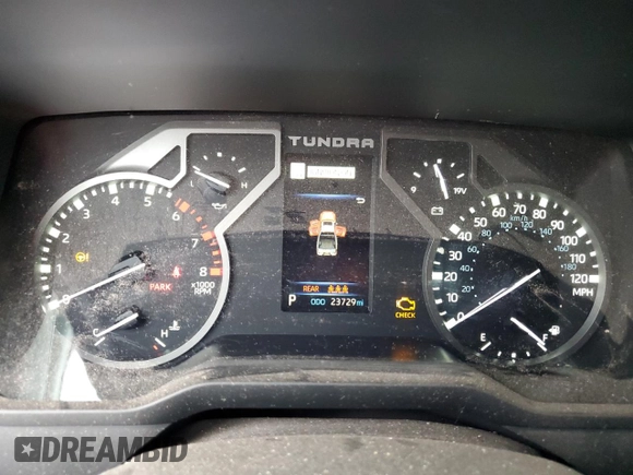 2024 Toyota Tundra 2WD SR with VIN 5TFKB5AB6RX035856, listed as a Copart auction lot 50875855 with 23,729 mi miles and Salvage Title. Bid and sale history available at carsss.com. Image 9.